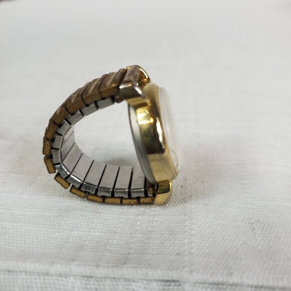 Vintage Jalga Finger Ring Watch Unique Rare Gold Tone - Picture 4 of 7